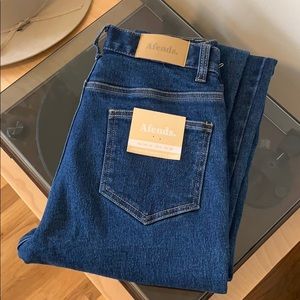 Afends high rise blue jeans